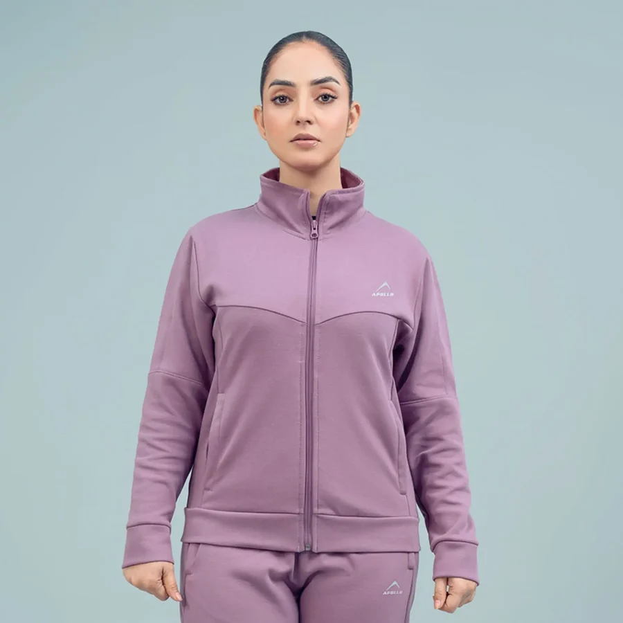Full Zip Sweatshirt Women's - Cotton Knitted