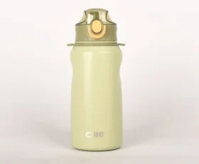 Vaccum Steel Water Bottle - Hot & Cold 1000ml Green