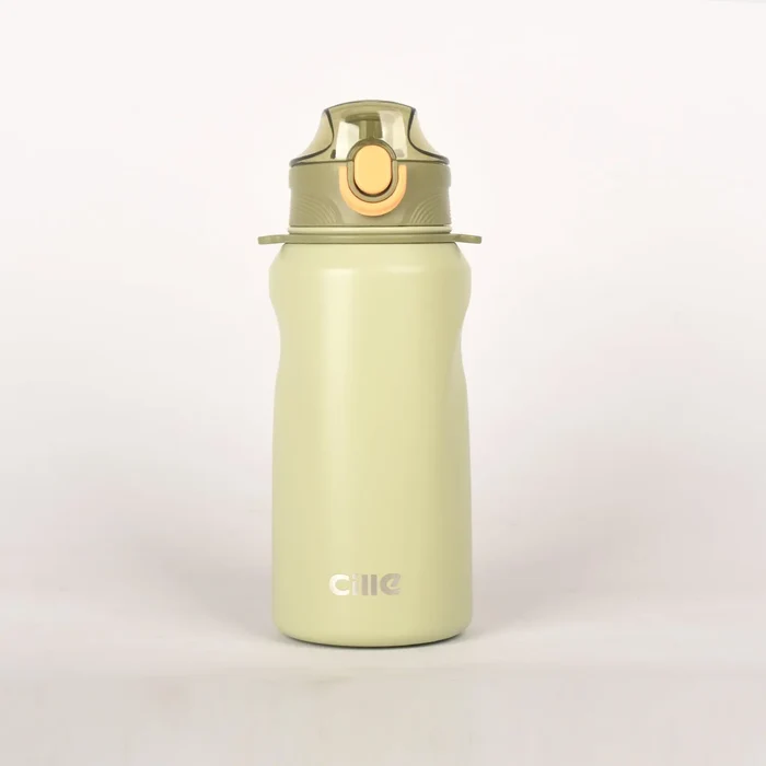 Vaccum Steel Water Bottle - Hot & Cold 1000ml Green