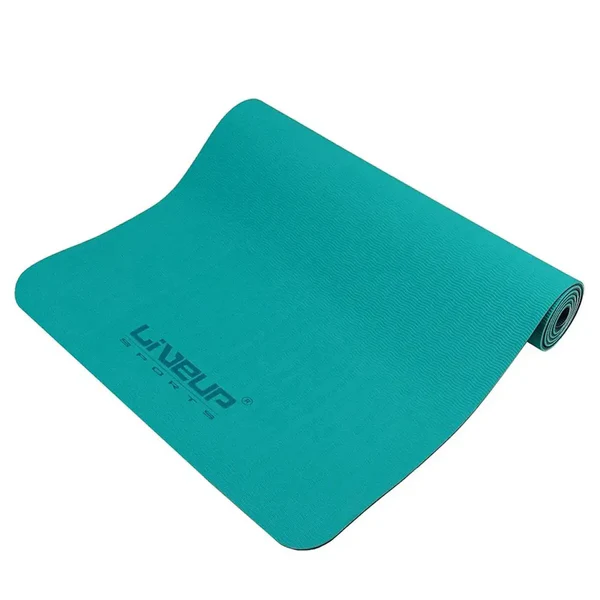 Exercise Yoga Mat TPE 6mm Double Color - Green/Black
