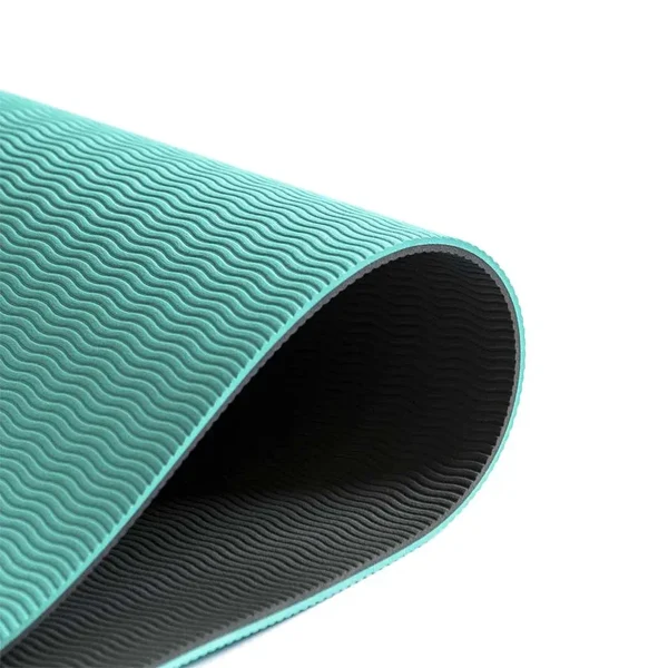 Exercise Yoga Mat TPE 6mm Double Color - Green/Black